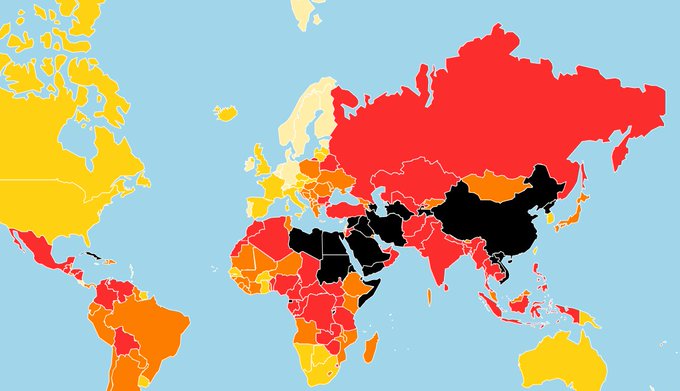 مطبوعات ۱۷۲ کشور جهان از ایران آزادتر است