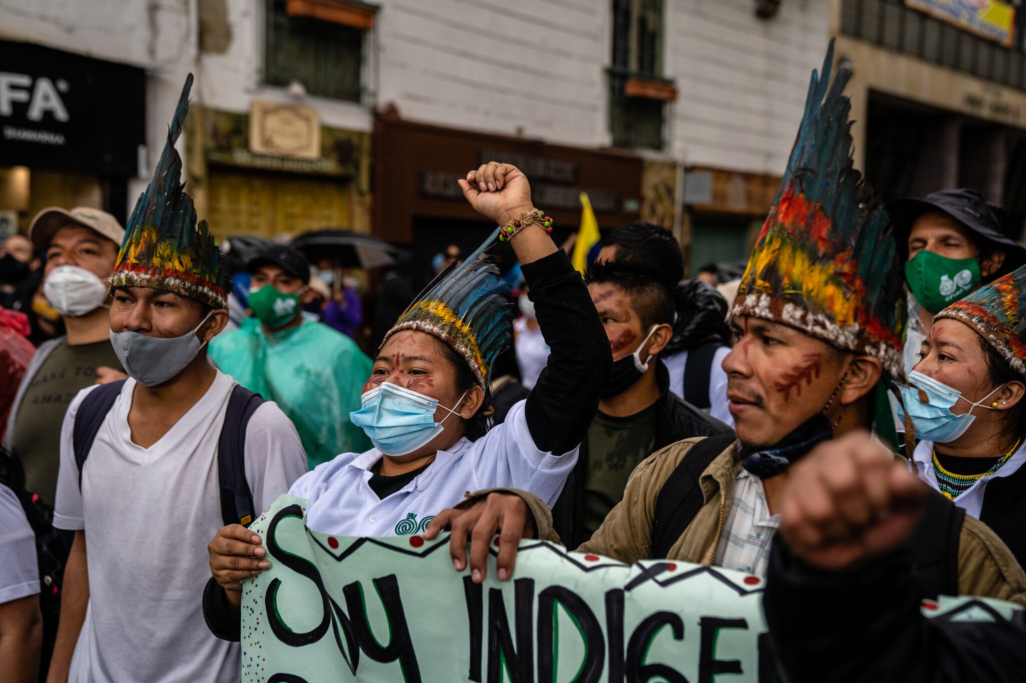 معترضان کلمبیایی برای «عدالت» به خیابان آمدند